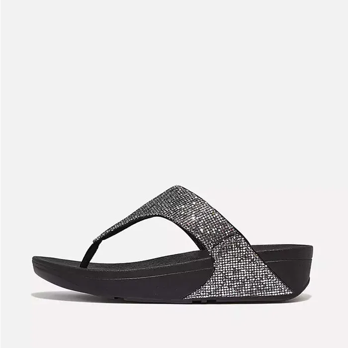 Fitflop Women Lulu Glitterball Toe-Post Sandals |IF9-011| Silver