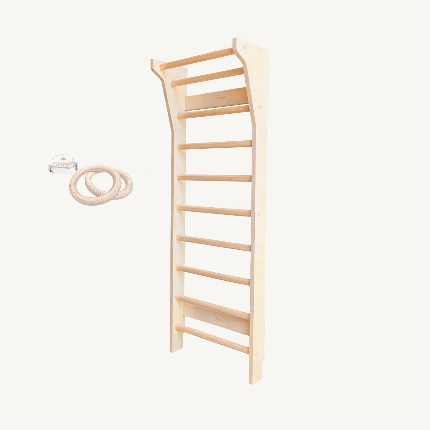 FitWood - TAIMI Mini Wall Bars for Kids - Birch