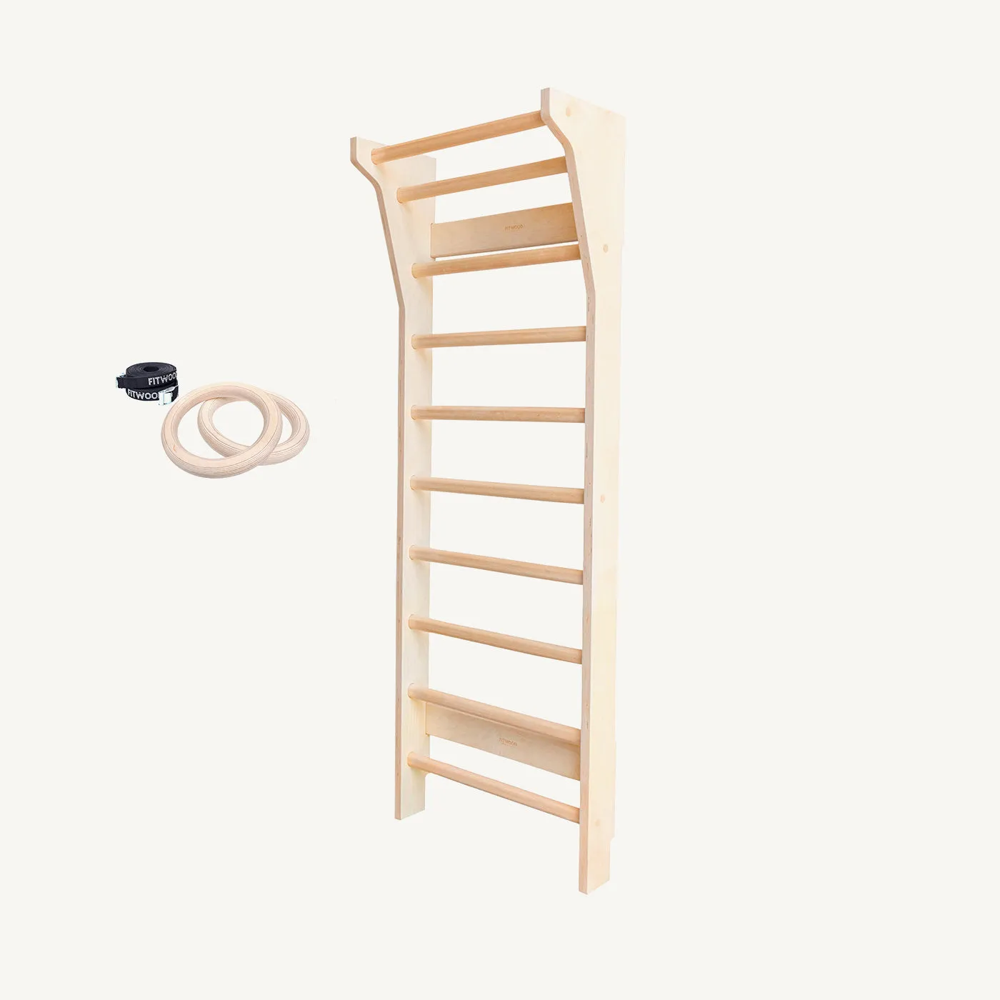 FitWood - TAIMI Mini Wall Bars for Kids - Birch