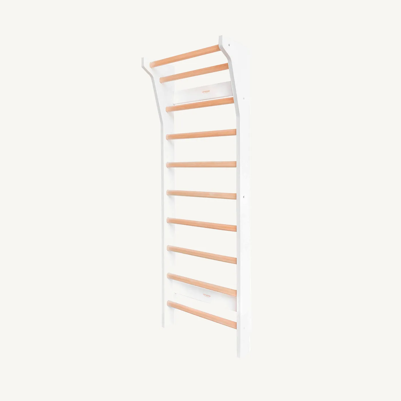 FitWood - TAIMI Mini Wall Bars for Kids - White and Birch