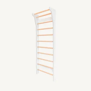 FitWood - TAIMI Wall Bars for Kids & Adults - White and Birch