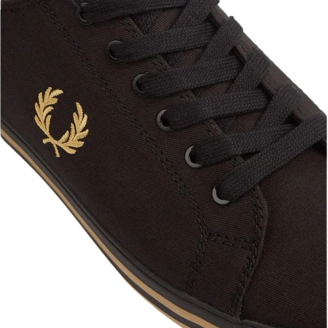 Fred Perry B7259 157 Kingston Twill Black Trainers