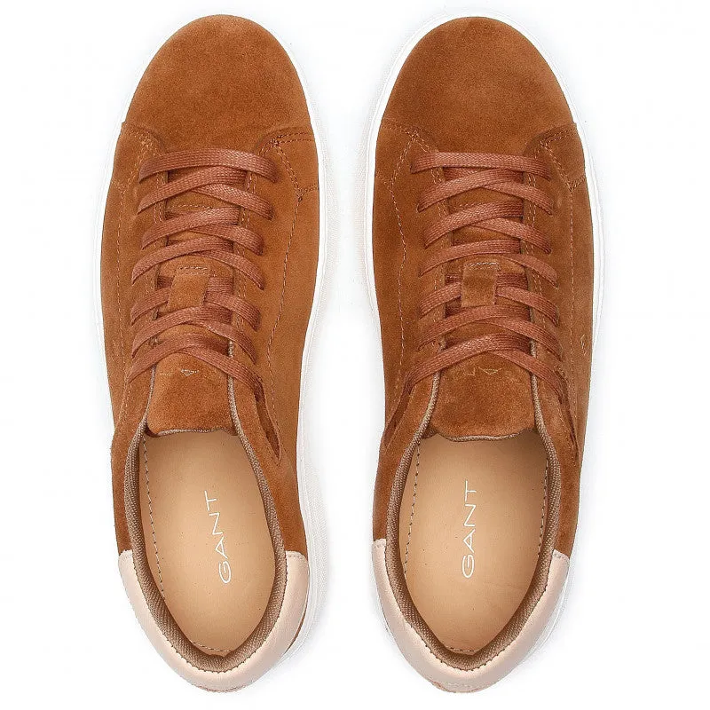 GANT- Joree, Lightweight Suede Trainer, Cognac