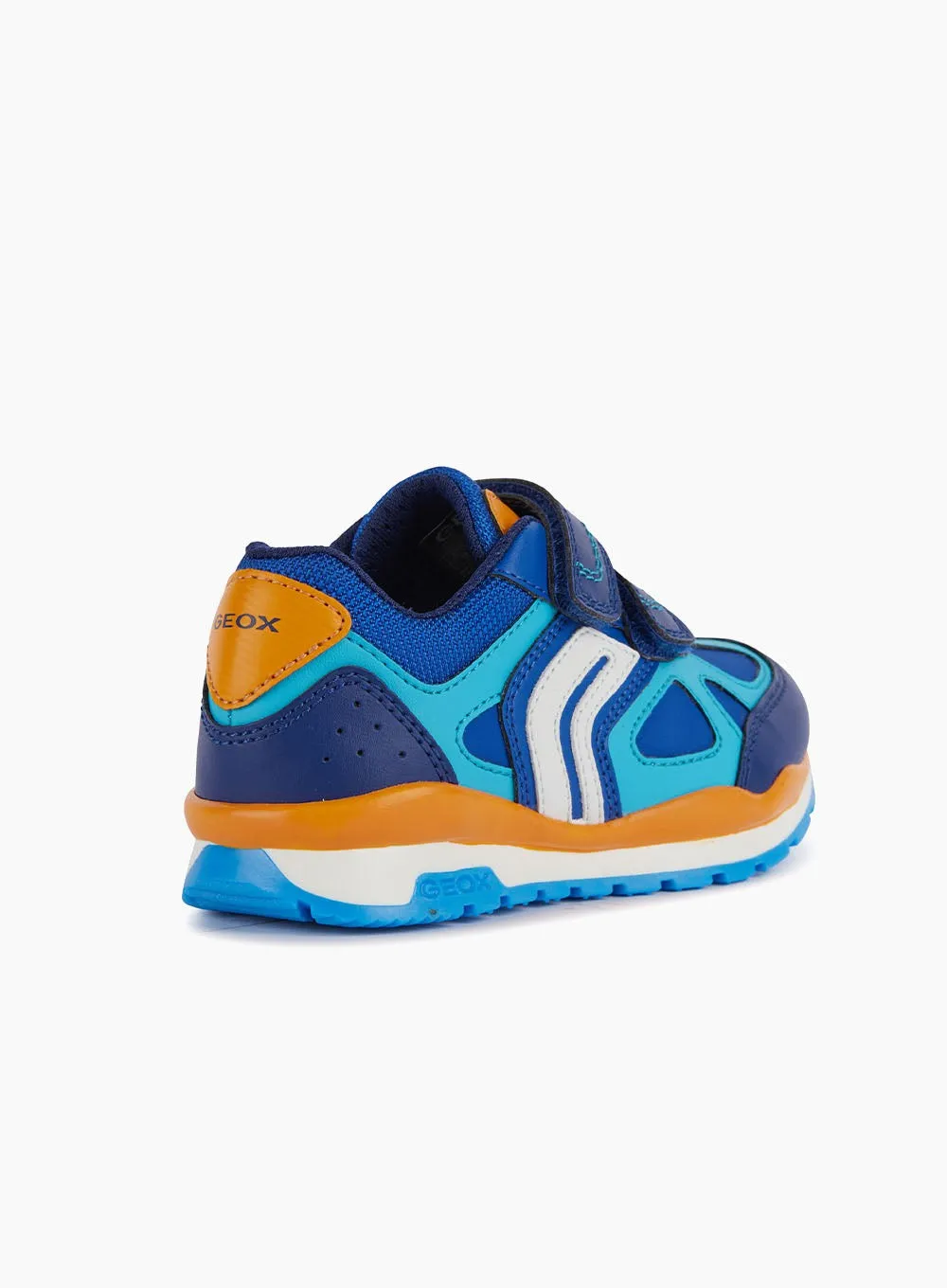 Geox Jr Pavel Trainers in Royal Orange