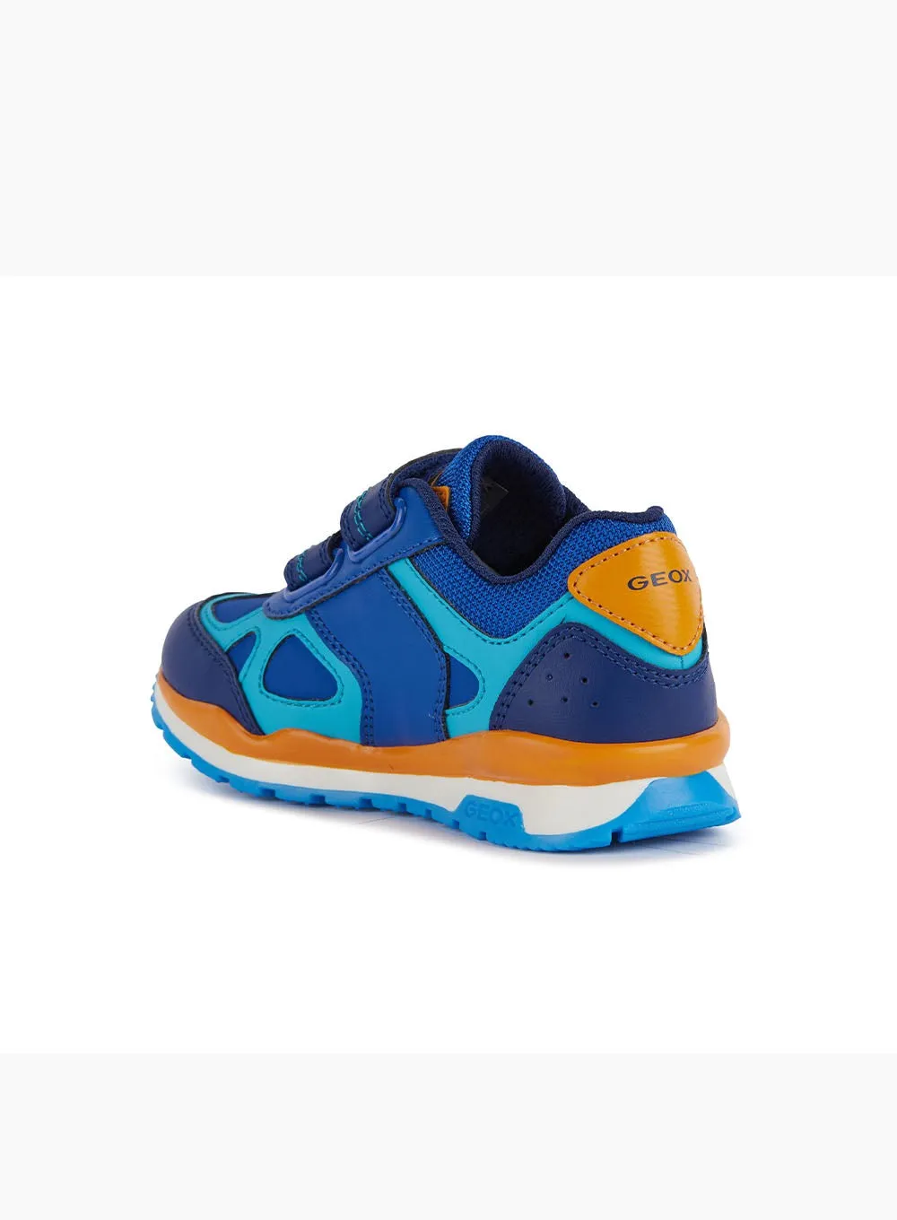 Geox Jr Pavel Trainers in Royal Orange