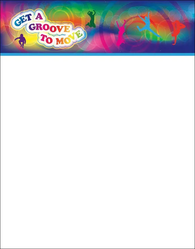 Get A Groove to Move Notepads Pack of 10