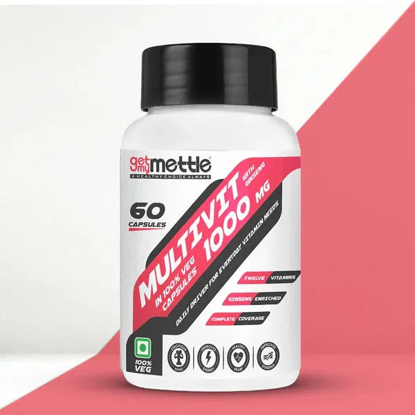 GetmyMettle Multivit with ginseng 1000 mg