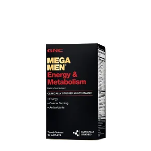 GNC Mega Men Energy and Metabolism 90 Caplets