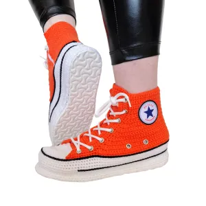 Halloween Pumpkin Slippers Cozy Custom Converse House Sneakers