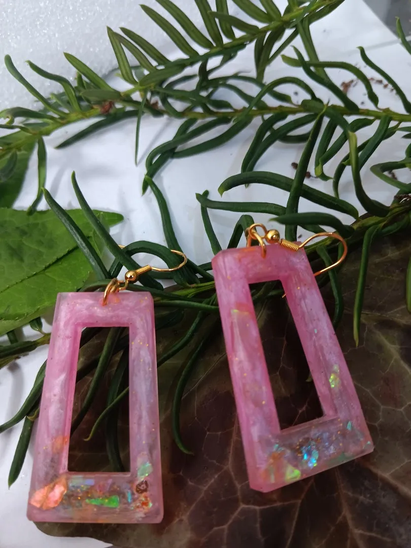 Handcrafted resin earrings for all occasions, handmade resin earrings for women, jewelry (Copy)