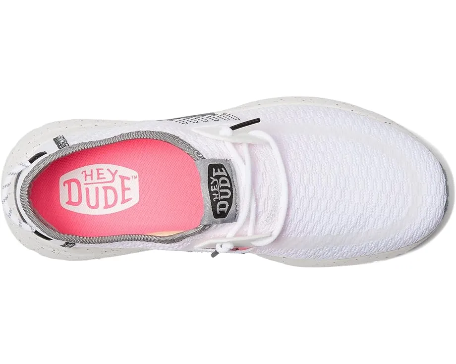 HEY DUDE Women's Sirocco Sport Stripe (White)