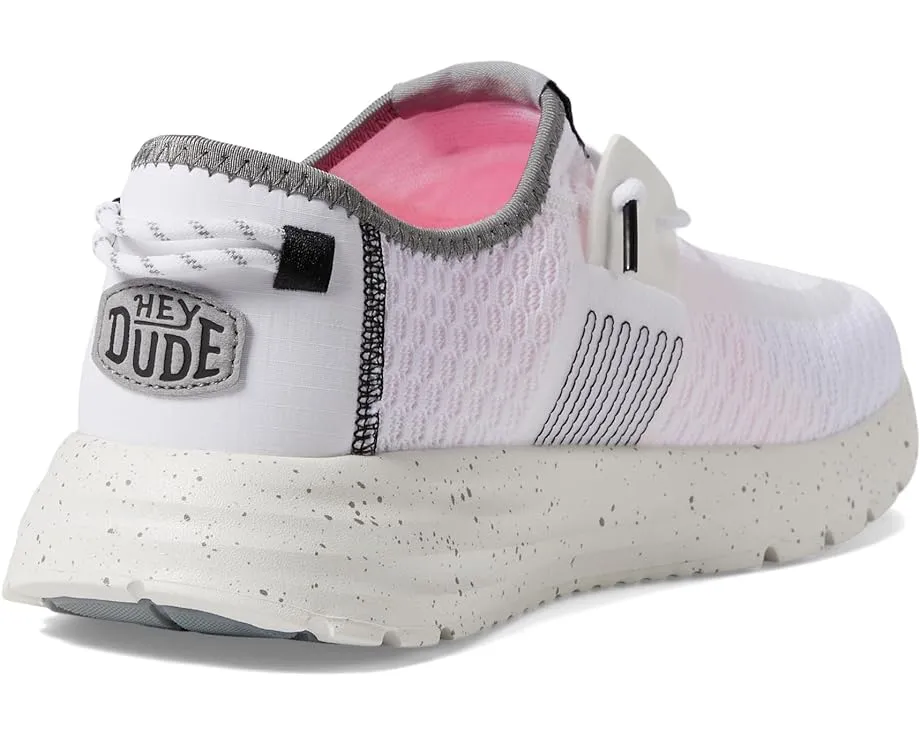 HEY DUDE Women's Sirocco Sport Stripe (White)