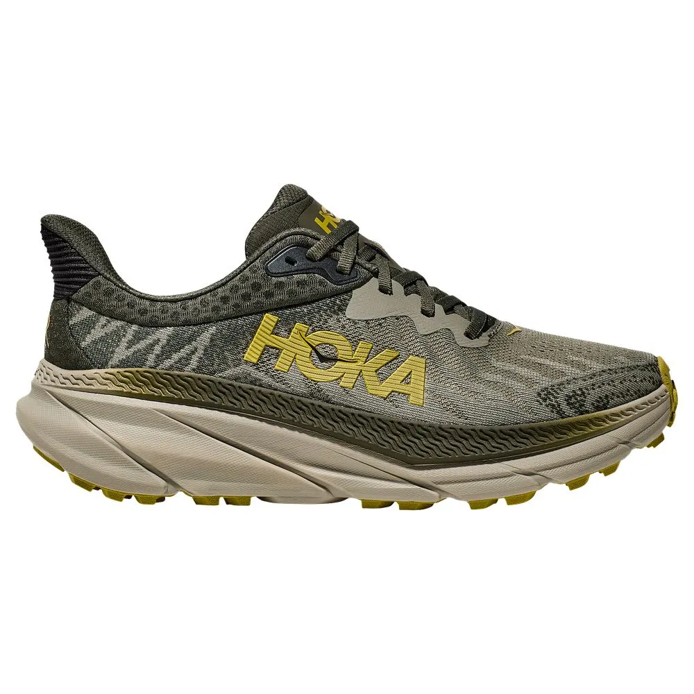 Hoka 1134497-OZF Challenger ATR 7 Trail Running Shoes for Men - Olive Haze/Forest Cover - 13M