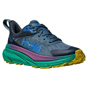 Hoka 1134502-RLT Challenger 7 GTX Waterproof Trail Running Shoes for Ladies - Real Teal/Tech Green - 8M