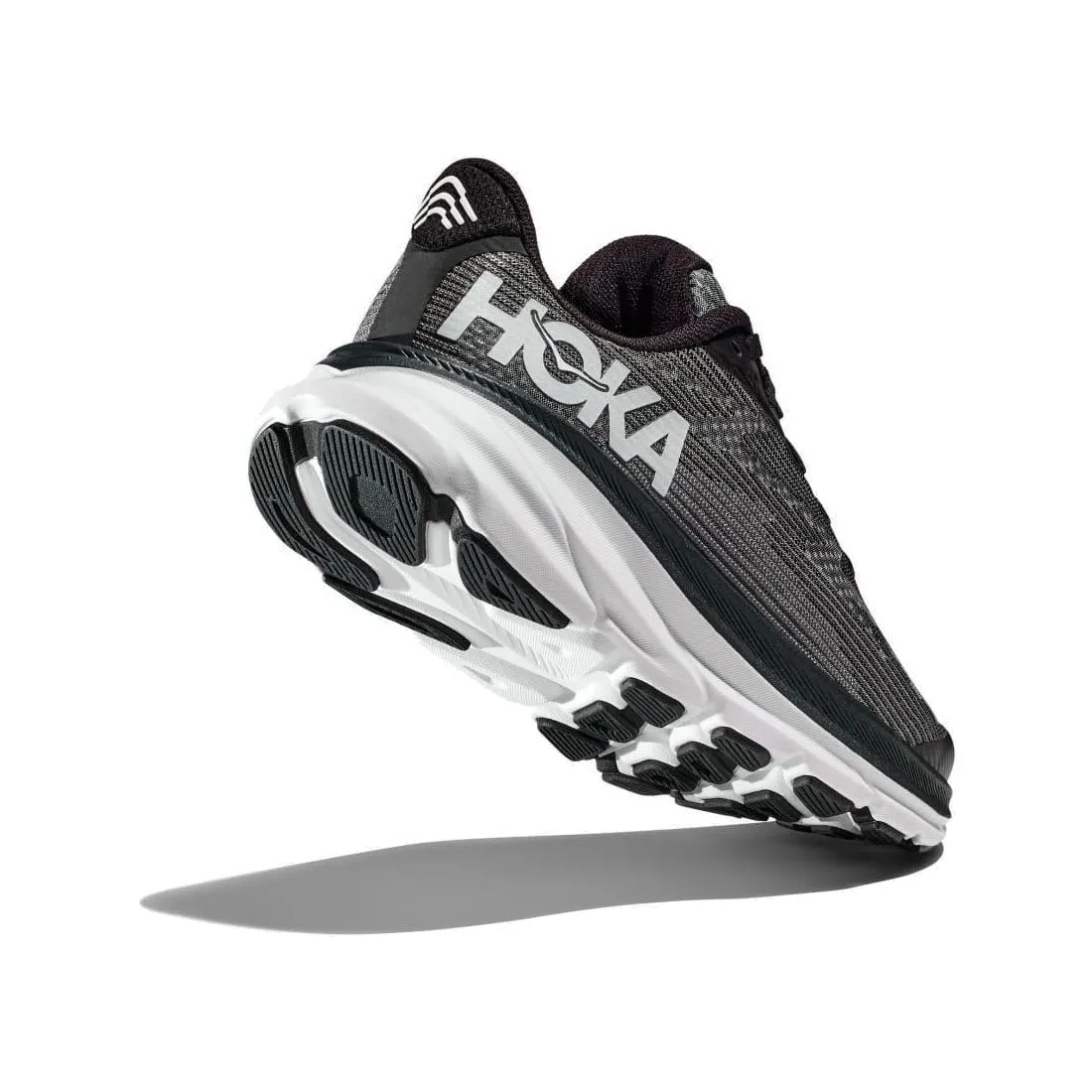 HOKA CLIFTON 9 YOUTH BLACK/WHITE - KIDS