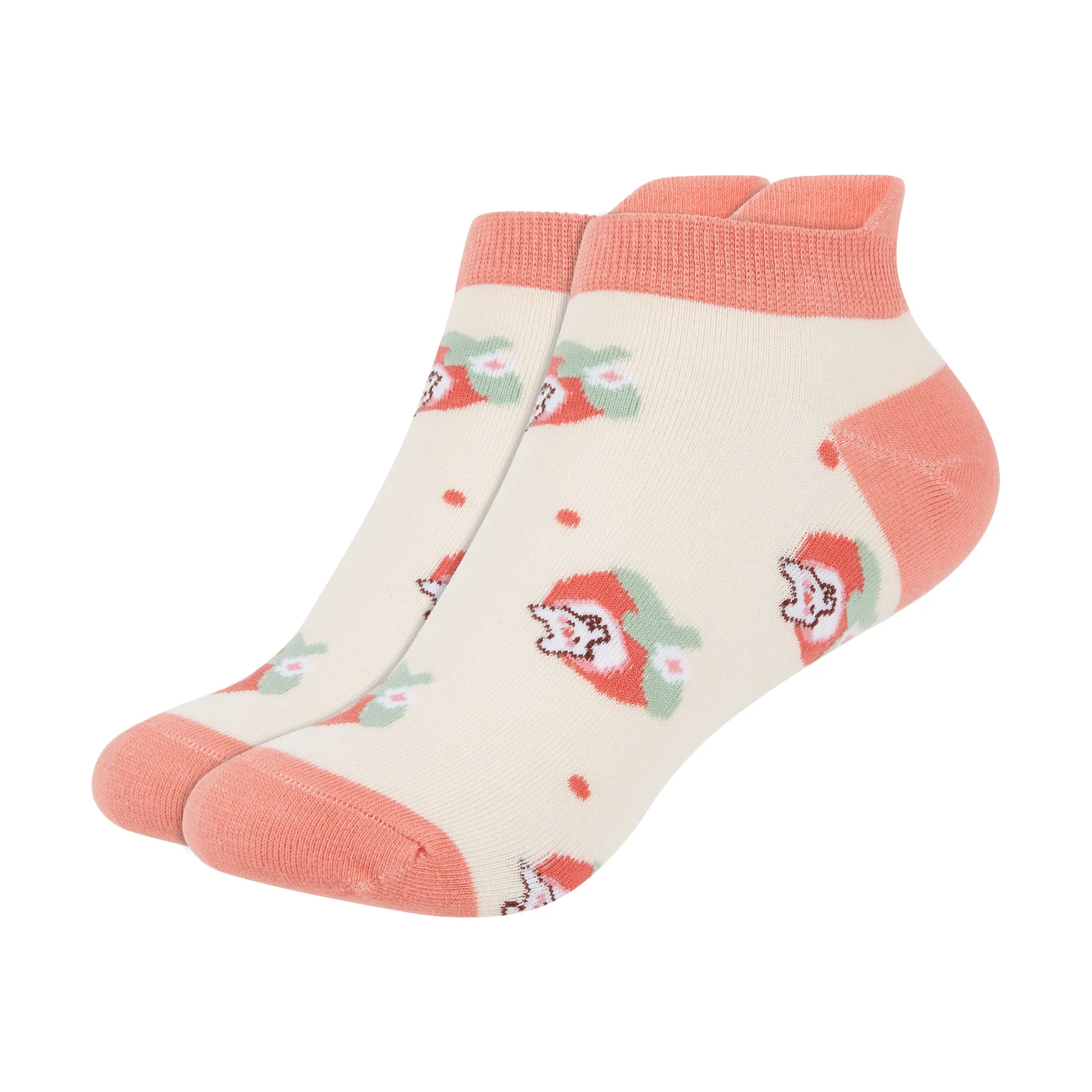 IDENTITY Apparel Women's Printed Ankle Socks with Heel Tab