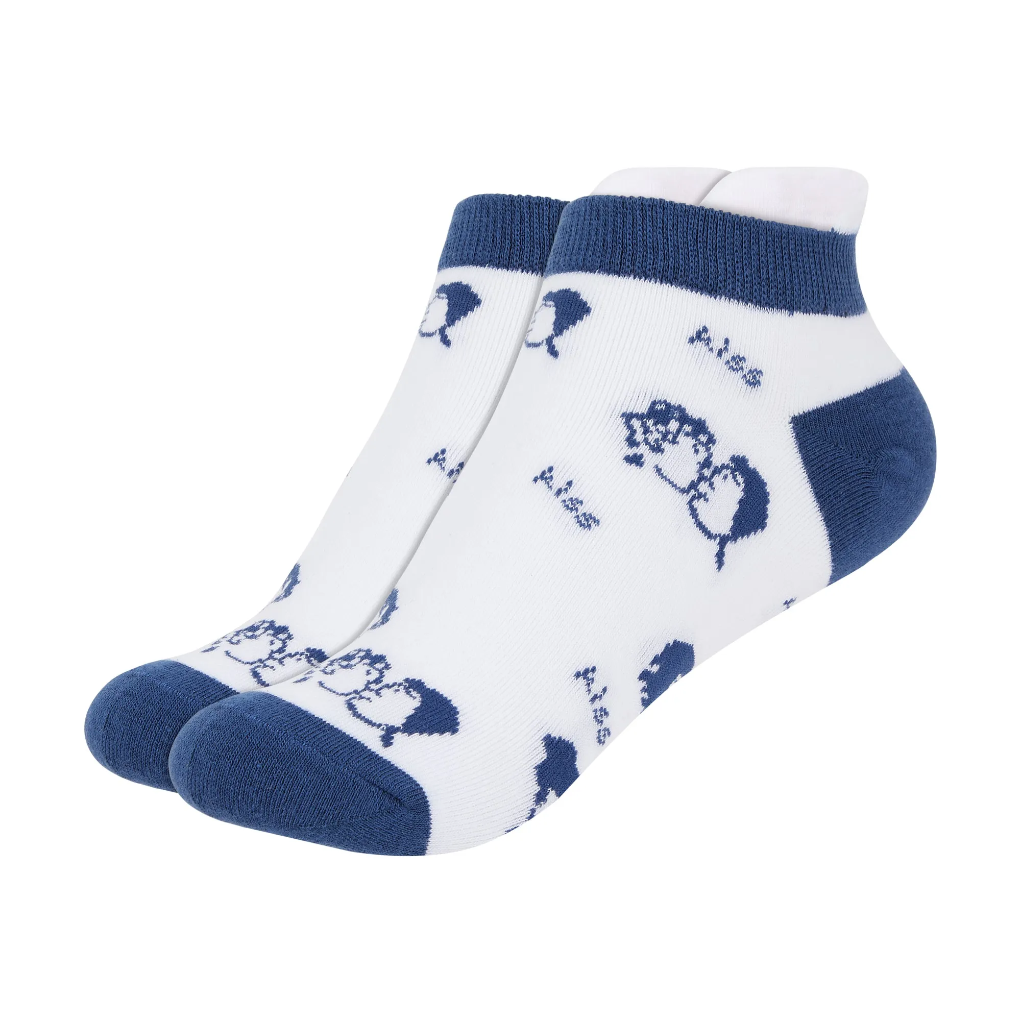 IDENTITY Apparel Women's Printed Ankle Socks with Heel Tab