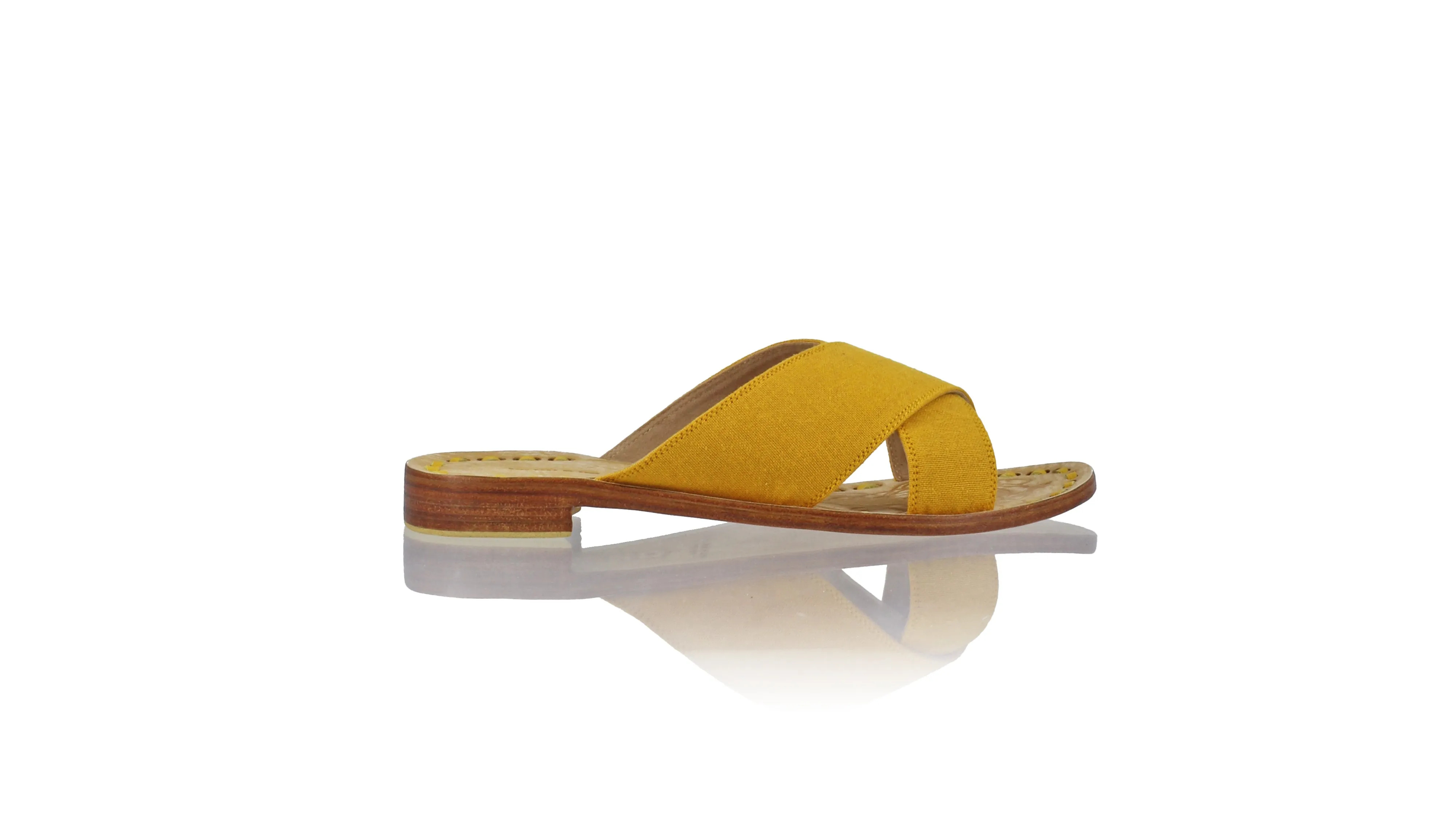 Ines No Strap 20mm Flat - Mustard Linen