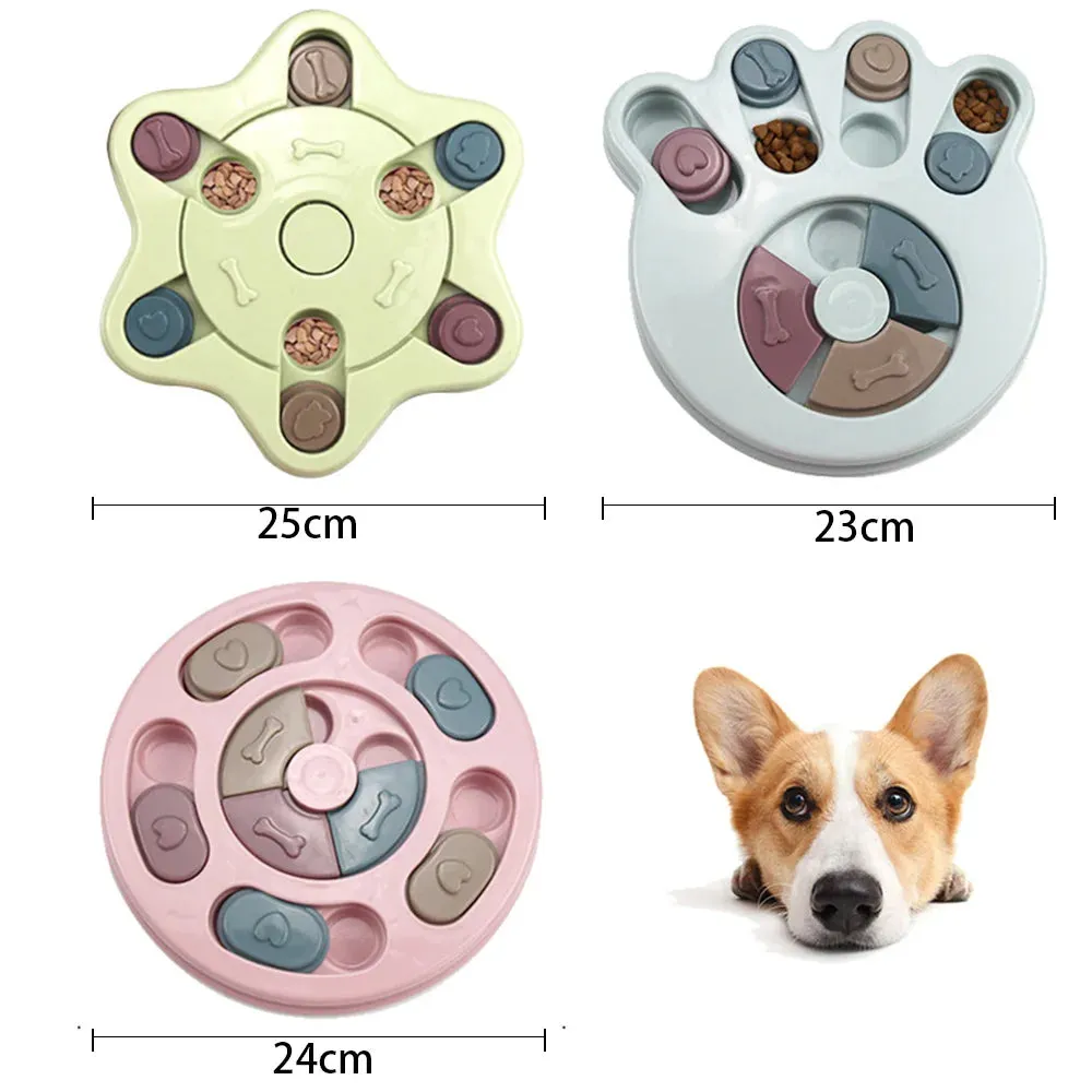 Interactive Dog Puzzle Feeder Fun Time Feeding with Your Pet, Training Exercise, Interactive Play