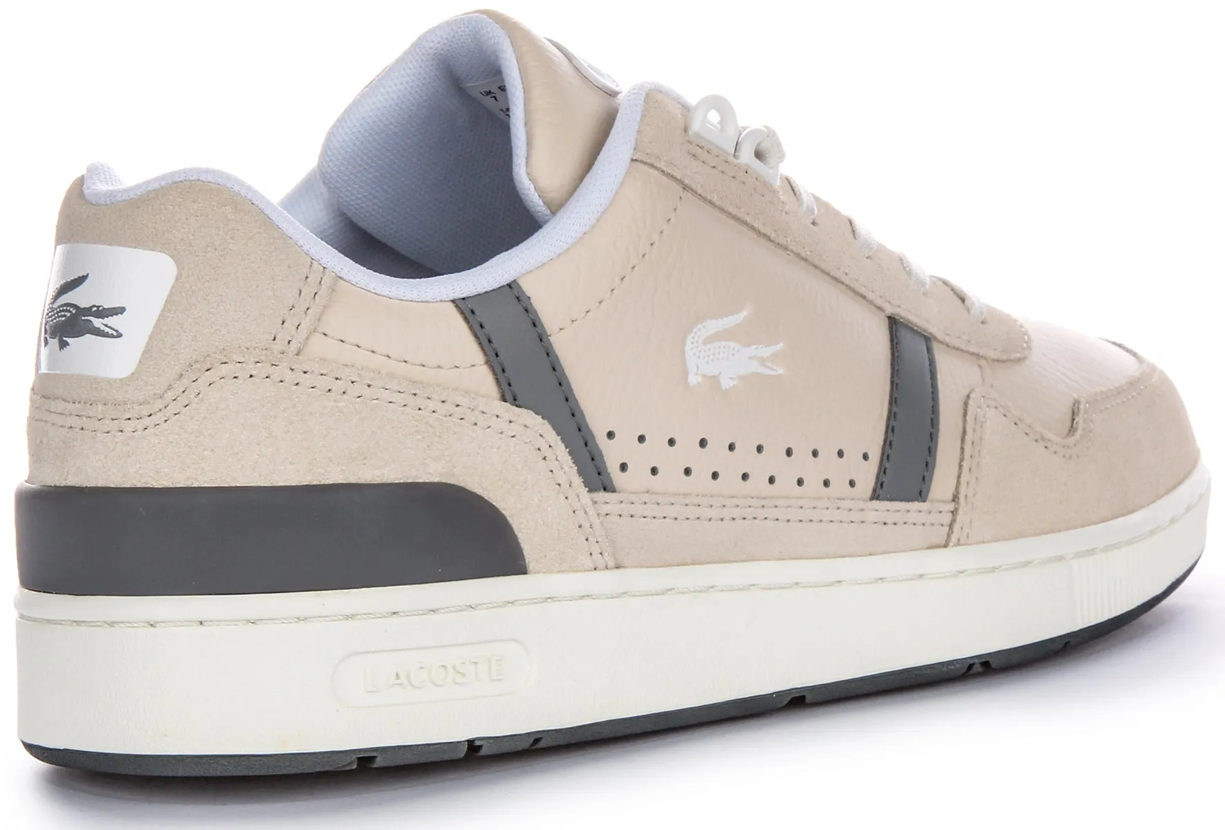 Lacoste T-Clip Trainers In Beige For Men