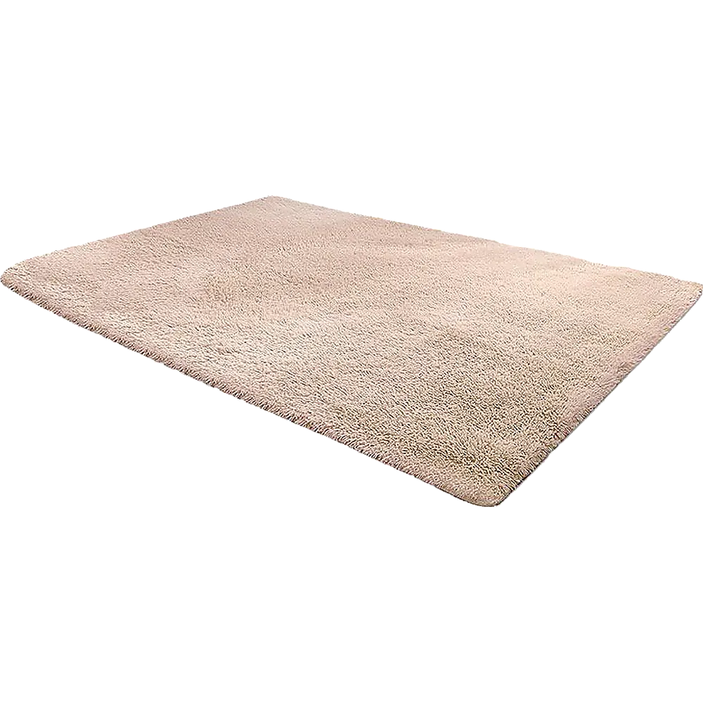 Large Shaggy Beige Area Rug, Non-Slip, Soft 200x140cm