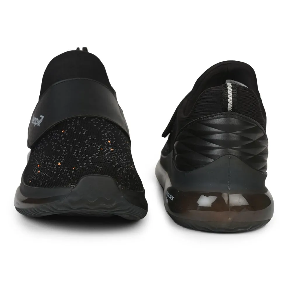 Leap7x Slip-on Athleisure Shoes For Men (Black) Flins-1 By Liberty