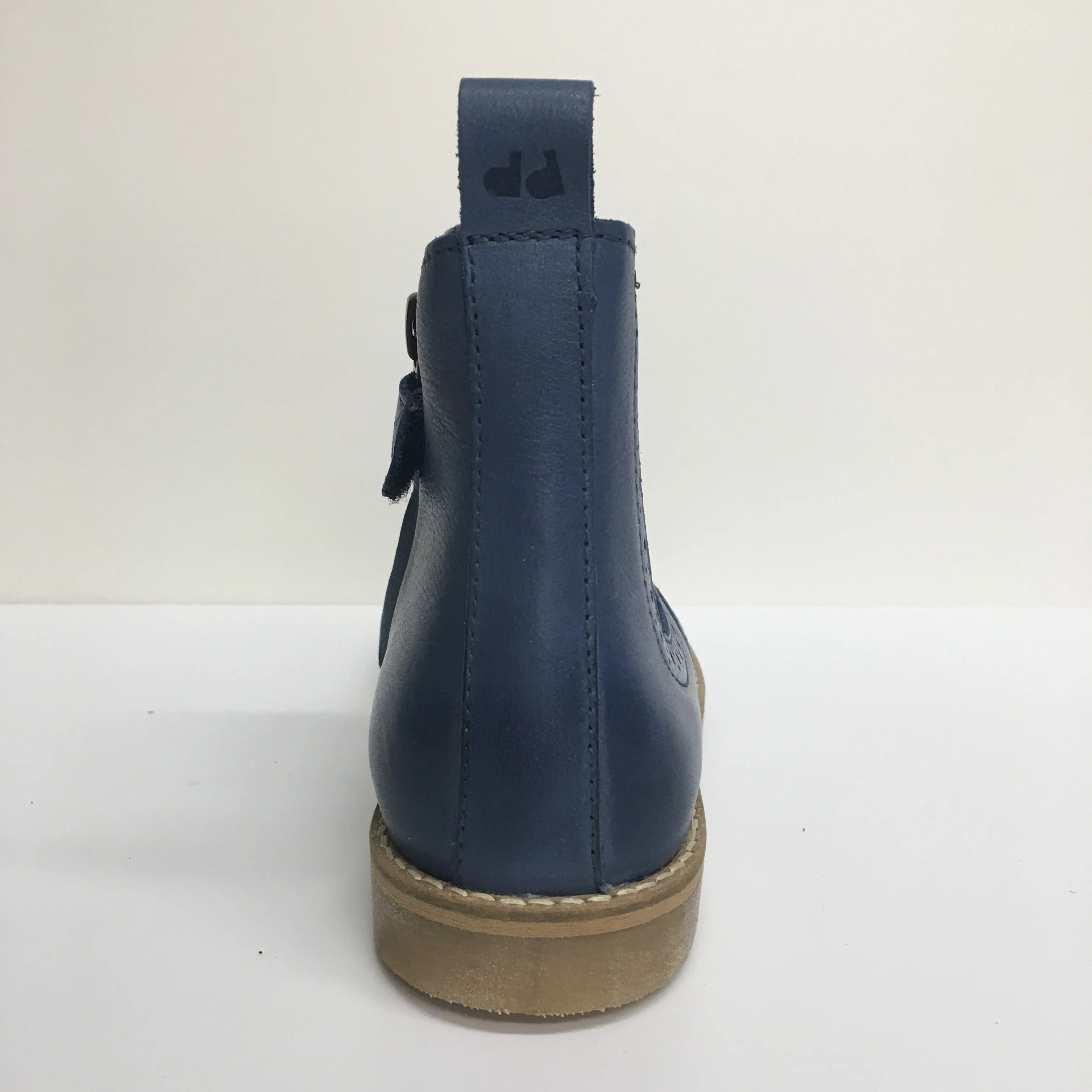 Leather Chelsea Ankle Boot - Blue