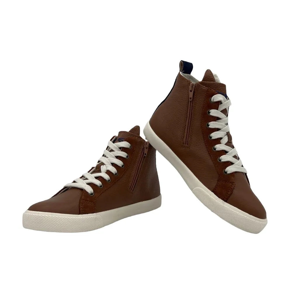 Leather High-Top Zip Sneaker