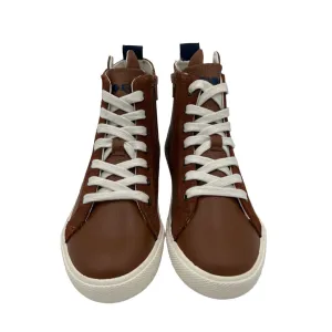 Leather High-Top Zip Sneaker