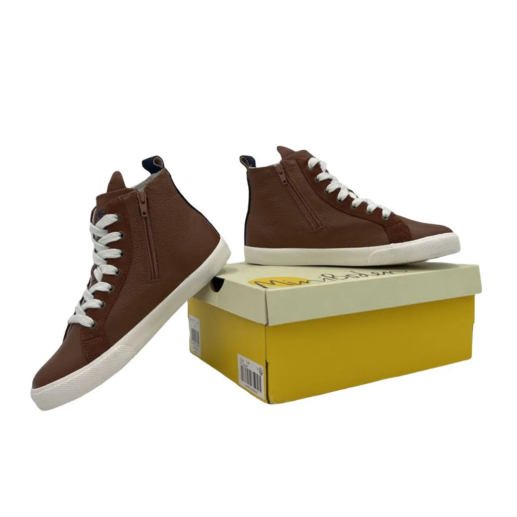 Leather High-Top Zip Sneaker