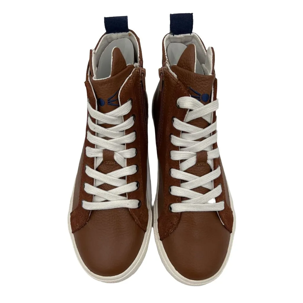 Leather High-Top Zip Sneaker