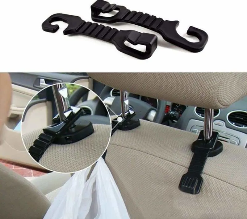 Magic headrest hooks