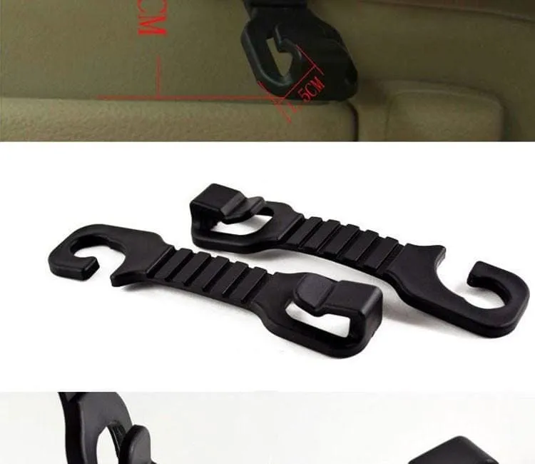 Magic headrest hooks