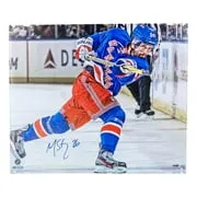 Martin St. Louis Signed Stretched 20x24 New York Rangers Canvas Steiner Sports