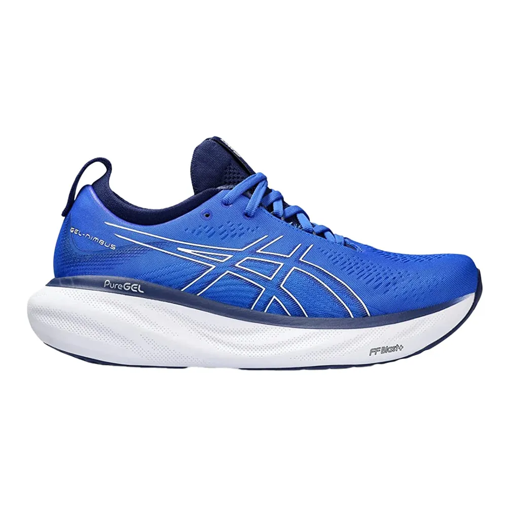 Men's Asics Gel-Nimbus 25, Illusion Blue/Pure Silver, 7.5 2E Wide