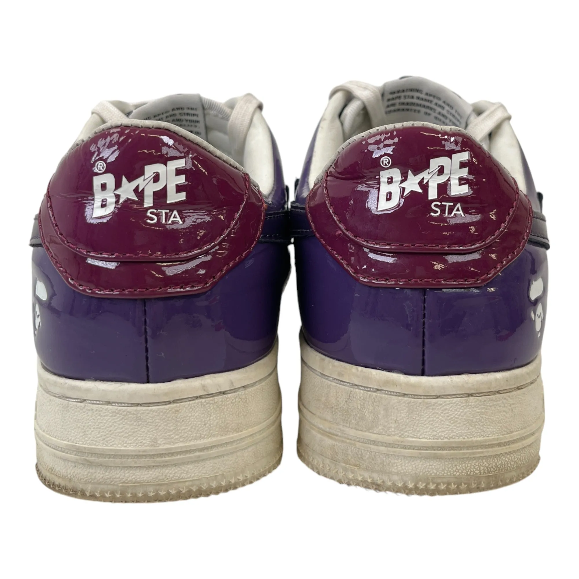 Men's Bape Sta Low Trainers Purple Size EU 40.5 / UK 6.5