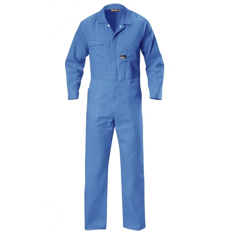 Mens Hard Yakka Cotton Lightweight Drill Coverall Blue Medit Y00030