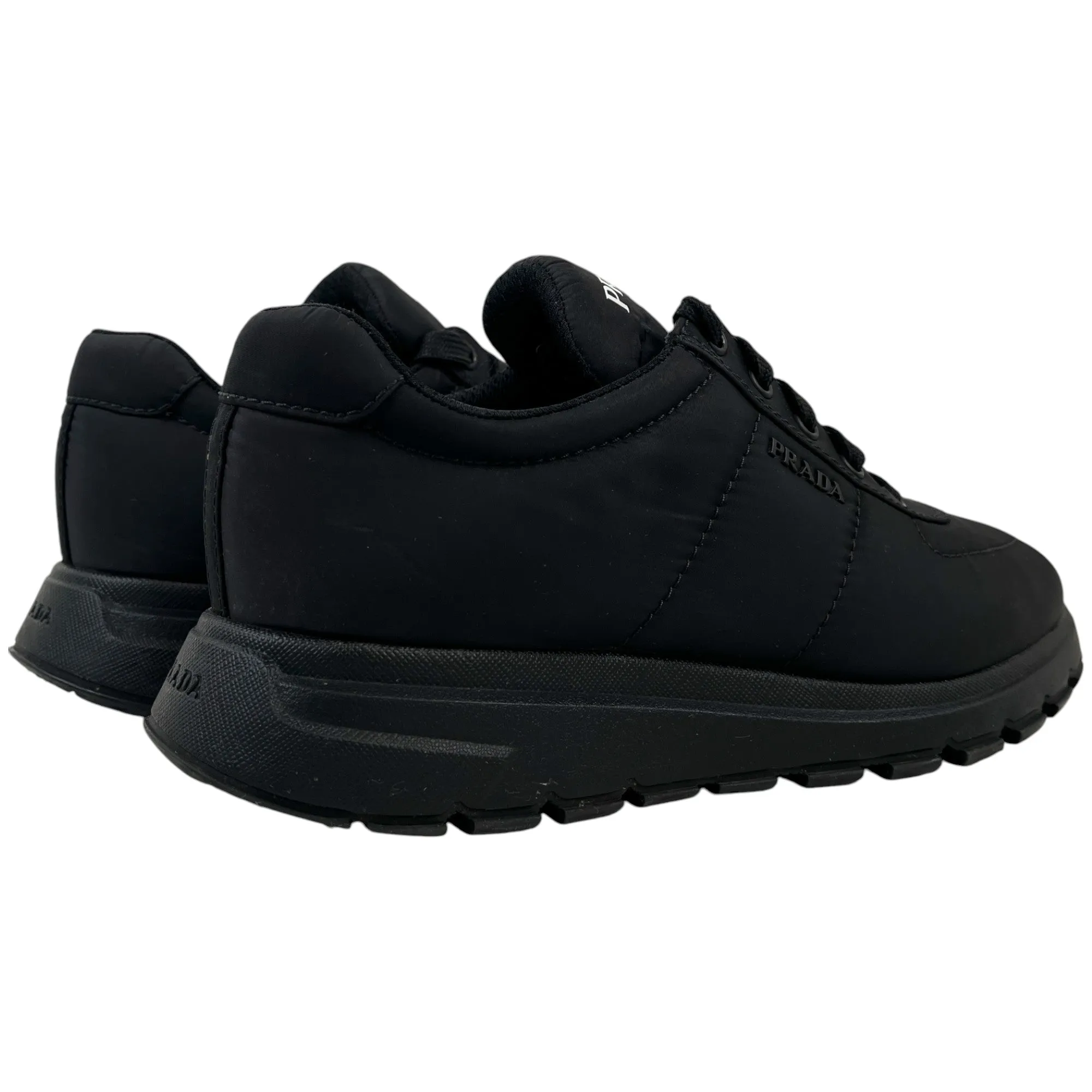 Men's Logo Low Trainers Black Size EU 40.5 / UK 6.5