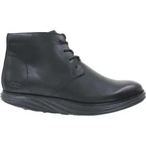 Men's MBT Cambridge Mid Cut Boot Black Leather