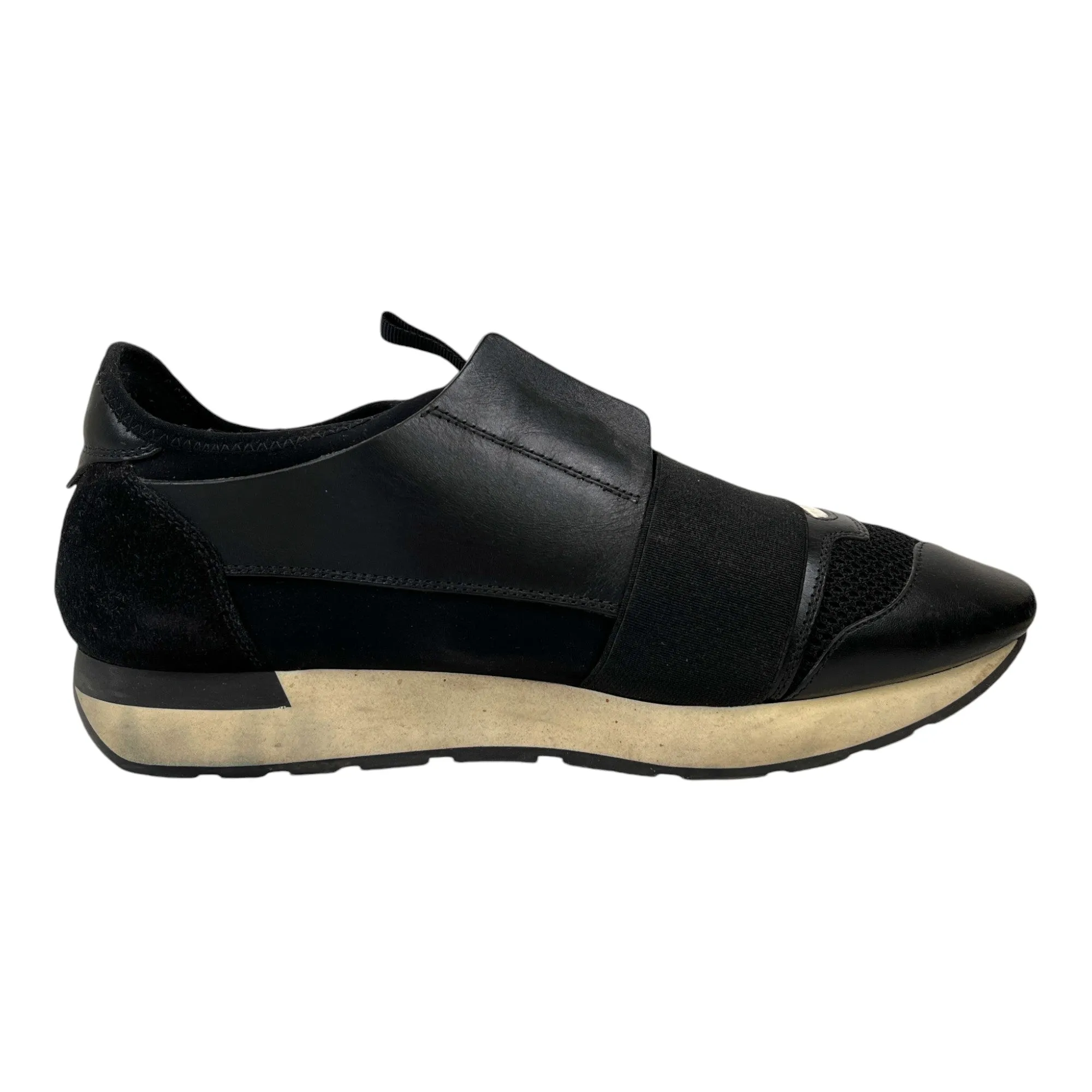 Men's Race Runner Low Trainers Black Size EU 40 / UK 6