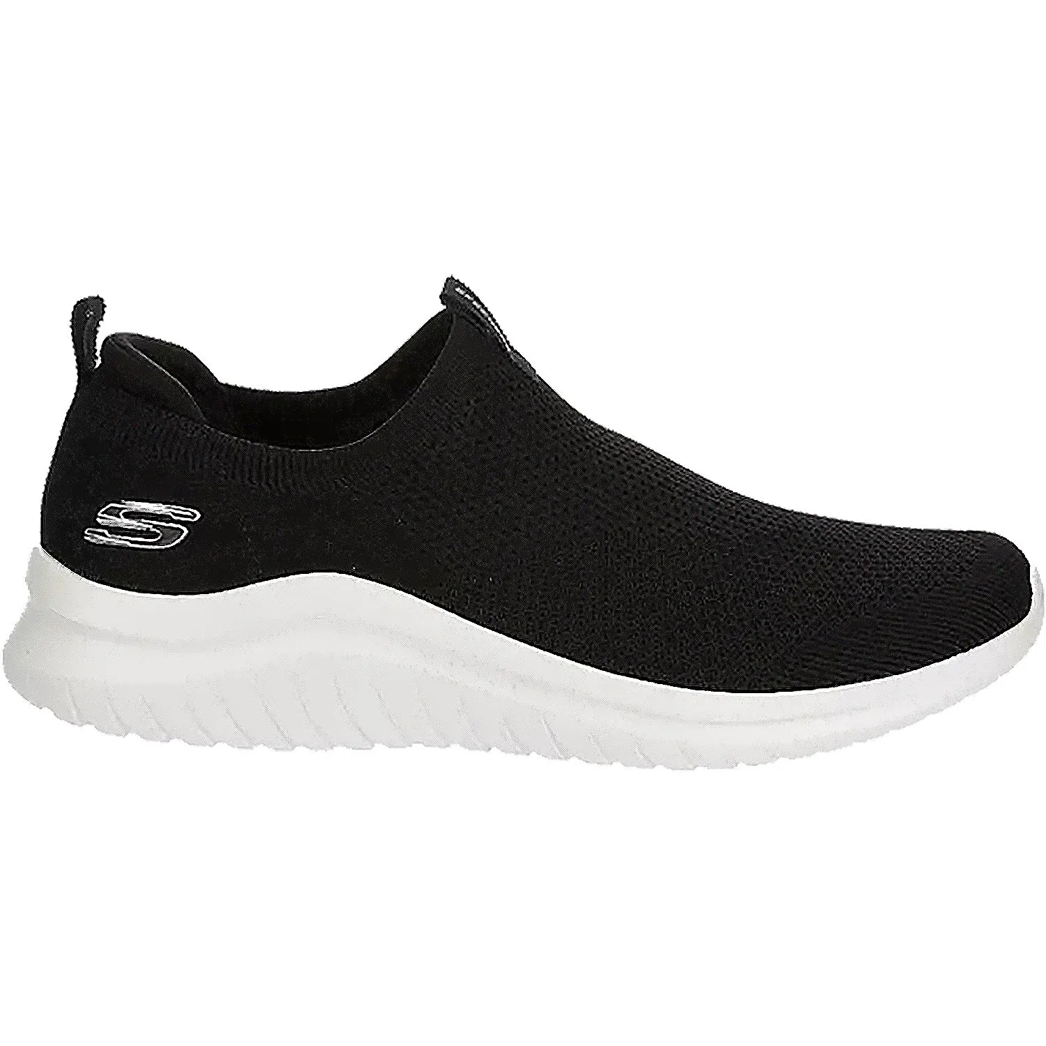 Men's Skechers Ultra Flex 2.0 Kwasi Black Knit Fabric