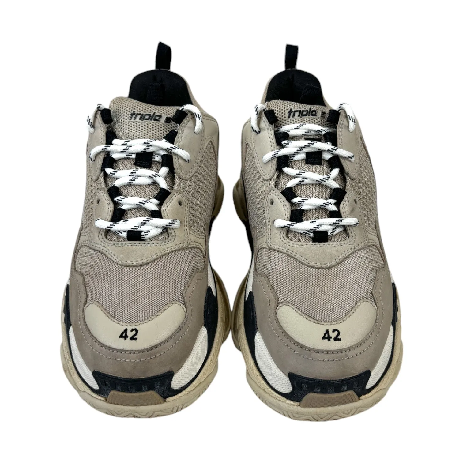 Men's Triple S Low Trainers Beige Size EU 42 / UK 8