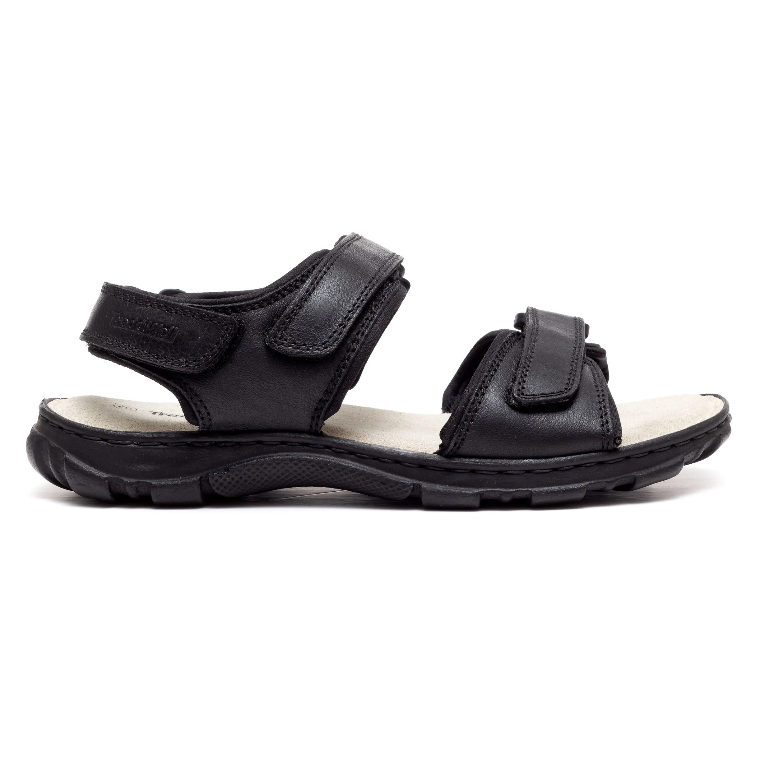 Mens Wide Fit James Leather Sandals by Tredd Well