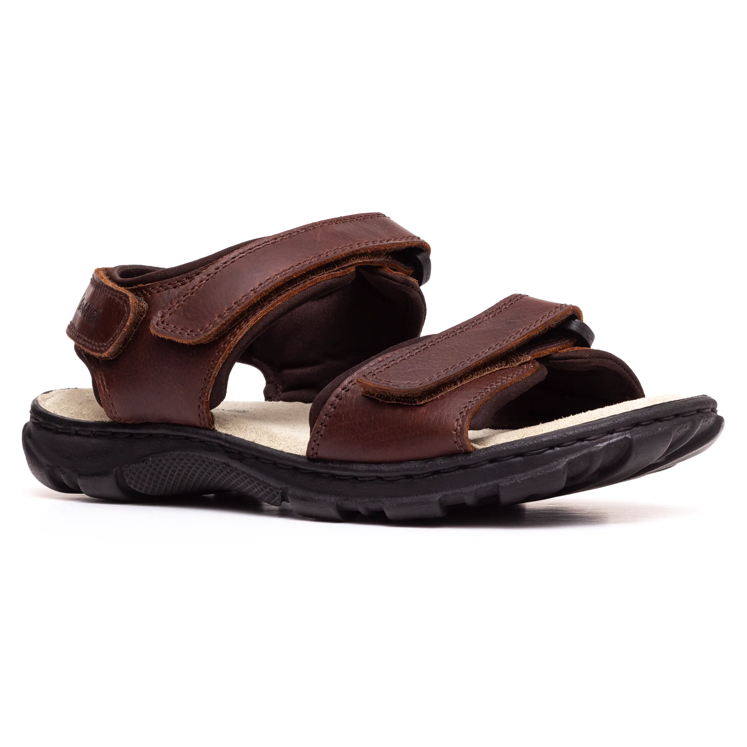 Mens Wide Fit James Leather Sandals by Tredd Well