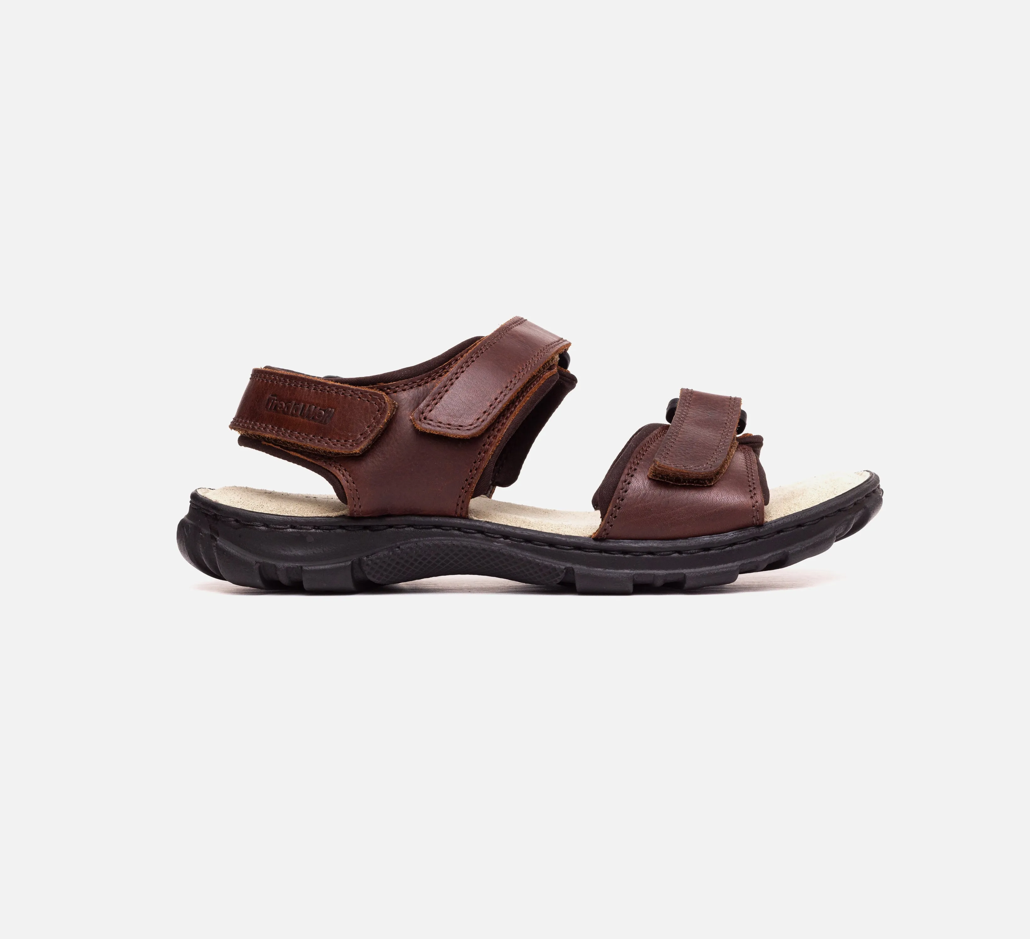 Mens Wide Fit James Leather Sandals by Tredd Well