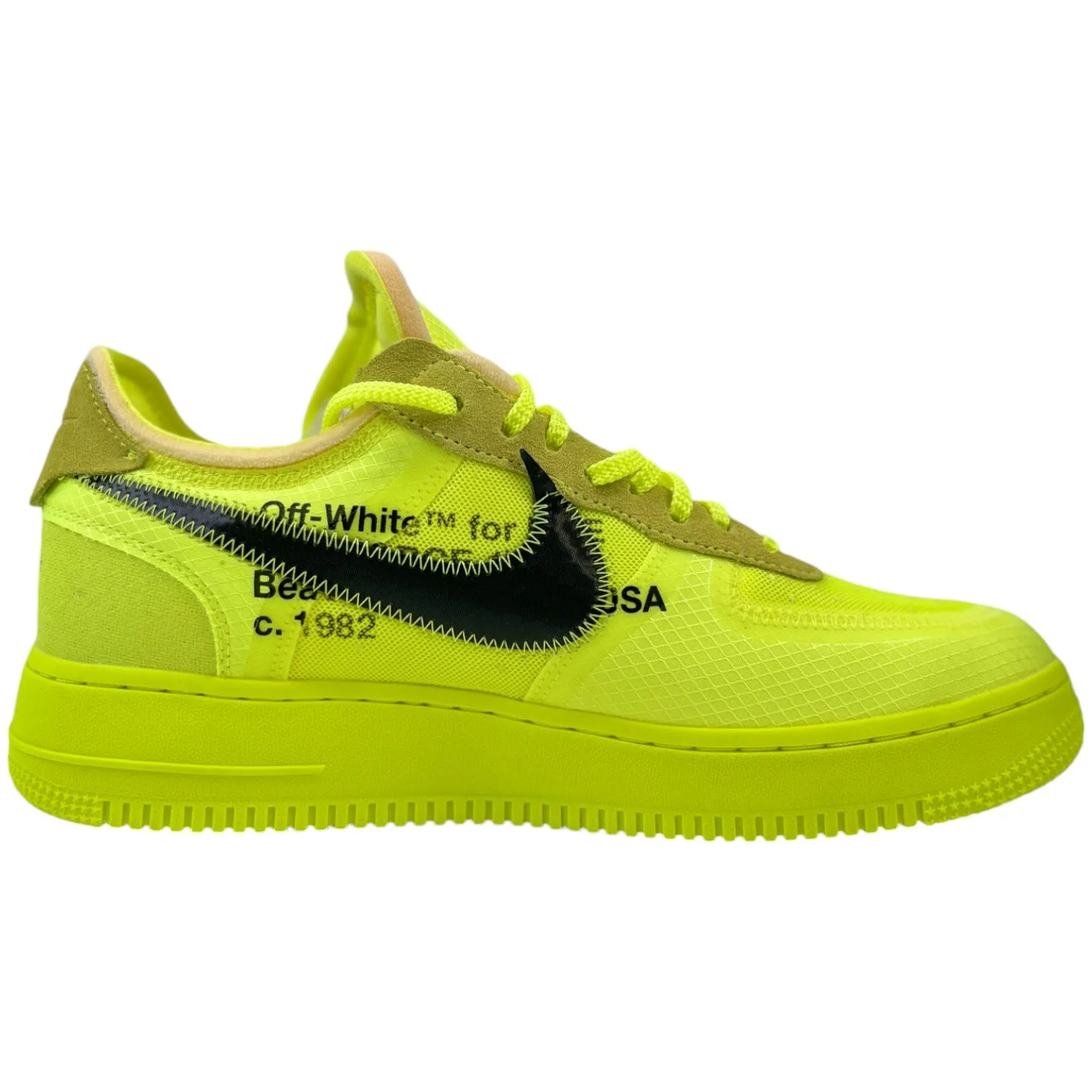 Men's X Off White Volt Low Trainers Yellow Size EU 43.5 / UK 9.5