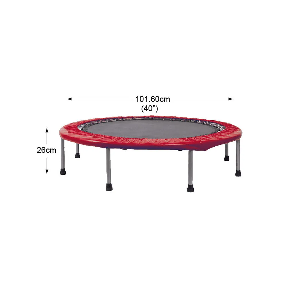 Mini Trampoline Jogger Rebounder Home Gym Workout Fitness - red