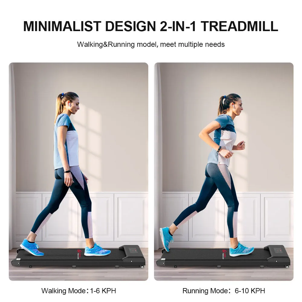 Motorised Treadmill Indoor Walking Pad Running Machine Multi-Speed 1-10KM/H