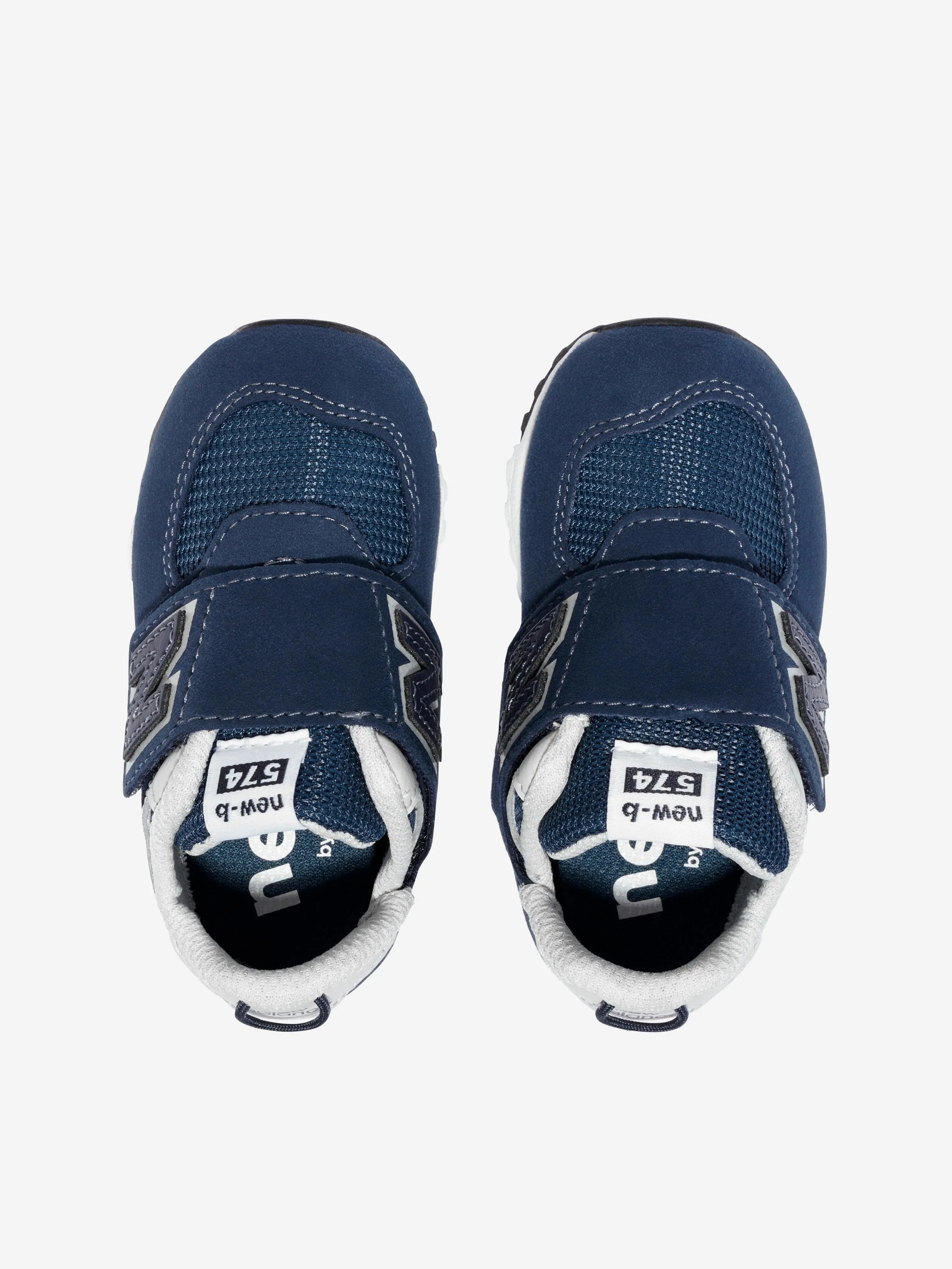 New Balance Baby 574 Logo Trainers in Navy