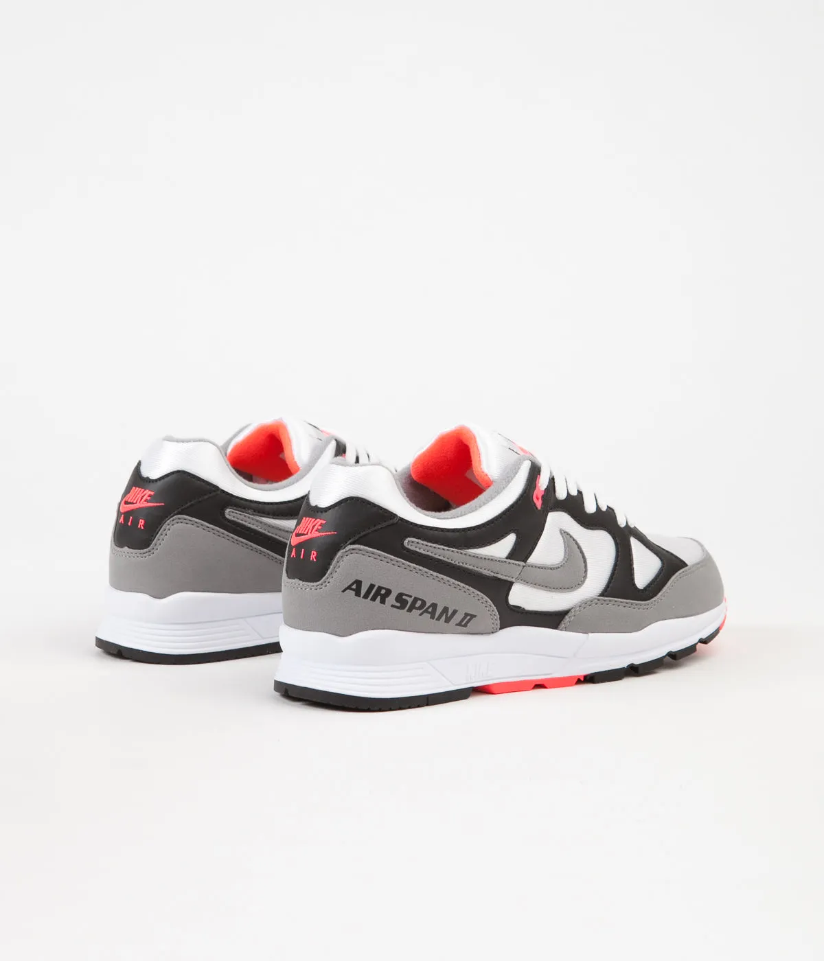 Nike Air Span II Shoes - Black / Dust - Solar Red - White